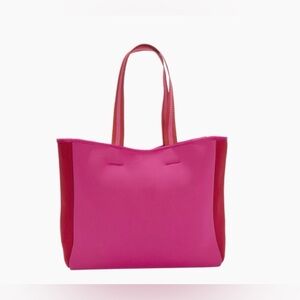 Sommersalt, Neoprene Tote Bag, Beach Tote Bag, Red & Pink